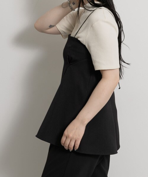 THE GOODLAND MARKET（ザグッドランドマーケット）の「&her　Tack Cami（Tシャツ/カットソー・レディース・WHITE/BLACK/GRAY・one）」の15枚目の写真