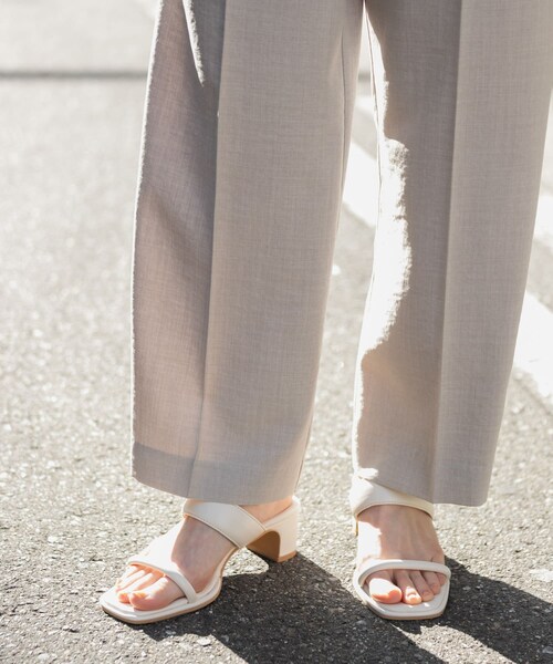 SENSE OF PLACE by URBAN RESEARCH（センスオブプレイスバイアーバンリサーチ）の「ダブルバンドサンダル（サンダル・レディース・BLACK/IVORY/LIME YEL・S/M/L）」の15枚目の写真