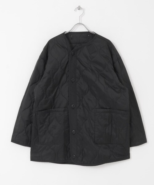 ITEMS URBANRESEARCH(アイテムズ アーバンリサーチ)の「中綿ライナー付 フードレスショートモッズ(モッズコート・メンズ・KHK/BLK・M/L)」の12枚目の写真
