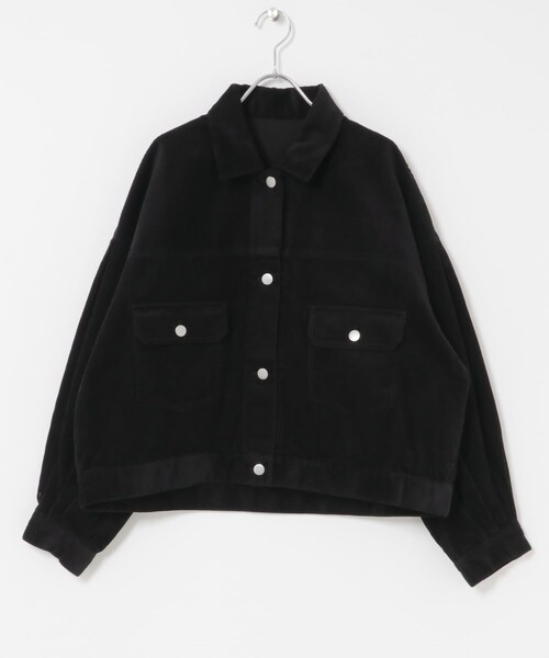 ITEMS URBANRESEARCH（アイテムズ アーバンリサーチ）の「コーデュロイジャケット（テーラードジャケット・レディース・BLK/BEG/CHERRY・FREE）」の10枚目の写真