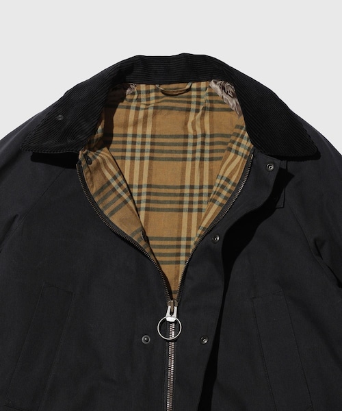 ADAM ET ROPE'(アダムエロペ)の「【blurhms/ブラームス】H Twist Gaba Riding Coat(ダウンジャケット/コート・メンズ・ブラック・2/3)」の5枚目の写真