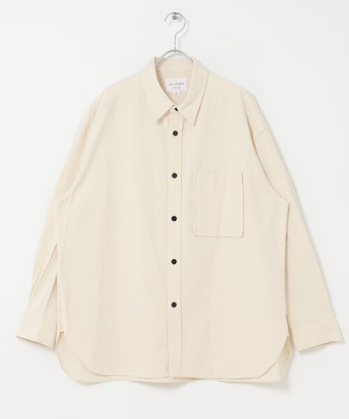 URBAN RESEARCH DOORS(アーバンリサーチドアーズ)の「STILL BY HAND SILK NEP OVER SHIRTS(シャツ/ブラウス・メンズ・ECRU/CHARCOAL・46/48)」の4枚目の写真