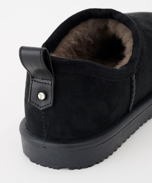 RODE SKO（ロデスコ）の「TEMPERATE　SHLOKムートン風スリッポンレインシューズ（レインシューズ・レディース・BLACK/GRAY・37/38/39）」の7枚目の写真