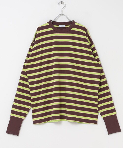 THE GOODLAND MARKET（ザグッドランドマーケット）の「KEIMEN　Strata long T-shirts（Tシャツ/カットソー・メンズ・Brown/Blue・M/L/XL）」の12枚目の写真