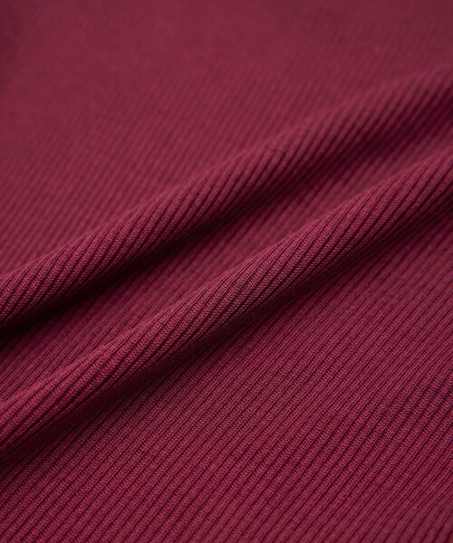 ROPE'（ロペ）の「コットンシルク丸胴テレコカップ付きキャミソール（キャミソール・レディース・ブラック/オフホワイト/ワイン・F）」の16枚目の写真