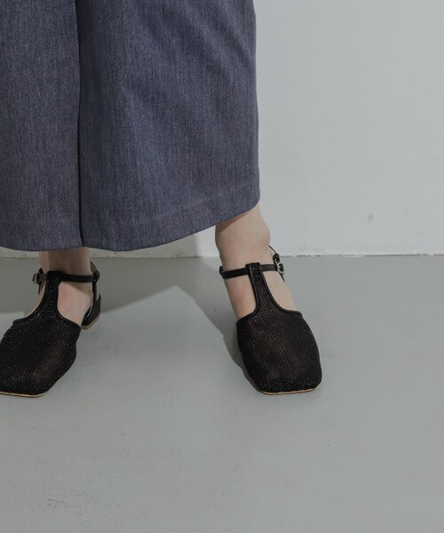 SENSE OF PLACE by URBAN RESEARCH（センスオブプレイスバイアーバンリサーチ）の「Tストラップメッシュサンダル（その他シューズ・レディース・BLACK/SILVER/GOLD・S/M/L）」の15枚目の写真