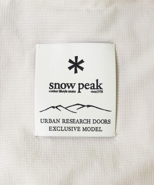 URBAN RESEARCH DOORS(アーバンリサーチドアーズ)の「『別注』Snow Peak Apparel×DOORS U.L.DOUBLEWEAVEPARKER(テーラードジャケット・レディース・PINK/BROWN/IVORY・One)」の14枚目の写真