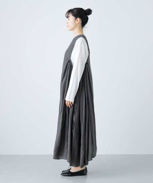 かぐれ（カグレ）の「quitan　DRESS（ワンピース・レディース・IRON GREY/PALE ROSE・FREE）」の16枚目の写真
