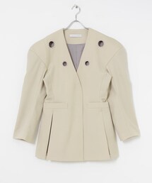 URBAN RESEARCH（アーバンリサーチ）の「YOHEI OHNO　Wormhole Jacket（ノーカラージャケット・レディース）」