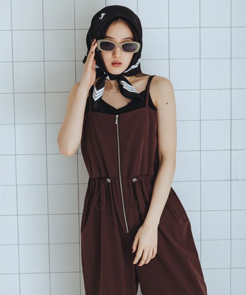 SENSE OF PLACE by URBAN RESEARCH(センスオブプレイスバイアーバンリサーチ)の「撥水UVカットウエストドローオールインワン(サロペット/オーバーオール・レディース・BROWN/BLACK/BEIGE・S/M)」の19枚目の写真