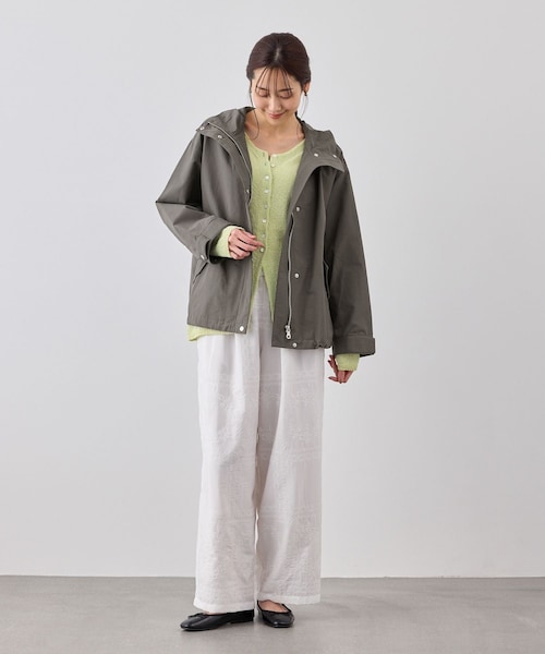ROPE' PICNIC（ロペピクニック）の「ベーシックマウンテンパーカー スプリングコート/撥水（マウンテンパーカー・レディース・チャコール/キナリ/ダークブラウン/ネイビー・F）」の7枚目の写真