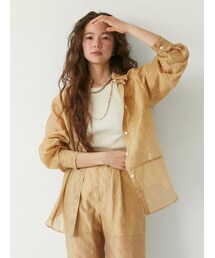 Ungrid | ステッチデザインシアーシャツ(シャツ/ブラウス)