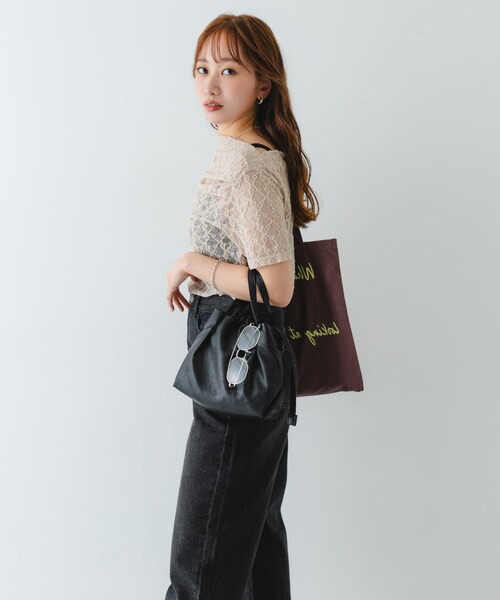 RODE SKO（ロデスコ）の「『XSサイズ』ウォッシャブルプチバッグ（ショルダーバッグ・レディース・BLACK/BEIGE/D.SILVER/BLUE GRAY/SILVER/MINT/OFF/BROWN・one）」の22枚目の写真