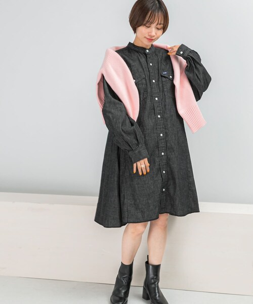 URBAN RESEARCH ROSSO（アーバンリサーチロッソ）の「『別注』Wrangler×ROSSO　WESTERN MINI DRESS（ワンピース・レディース・C00 ブルー/C01 ブラック・M）」の11枚目の写真