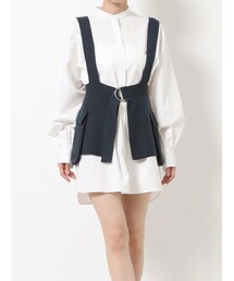 MURUA | ベルトレイヤードシャツワンピース(ワンピース)