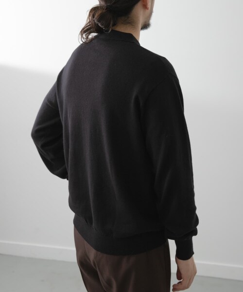 ITEMS URBANRESEARCH（アイテムズ アーバンリサーチ）の「カシミヤ×コットンポロセーター（ニット/セーター・メンズ・GRY/BRD/MOC/BLK・M/L）」の9枚目の写真