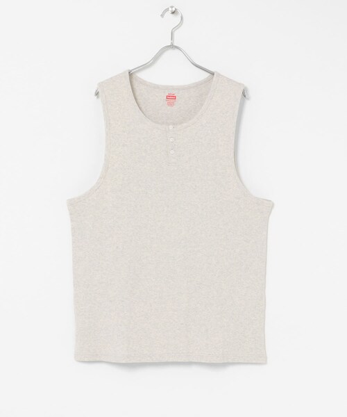 SENSE OF PLACE by URBAN RESEARCH（センスオブプレイスバイアーバンリサーチ）の「『別注』Healthknit×SENSE OF PLACE　タンクトップ（タンクトップ・メンズ・WHITE/BLACK/OATMEAL・M/L）」の17枚目の写真