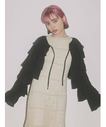 merry jenny | リネンティアードカーディガン(カーディガン/ボレロ)