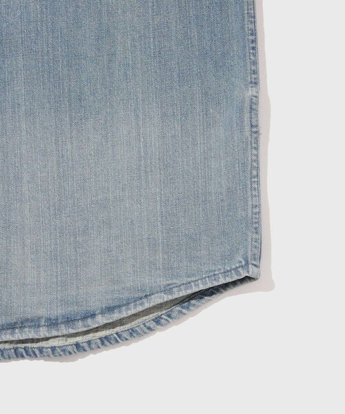 ADAM ET ROPE'（アダムエロペ）の「【ANOTHER OFFICE/アナザーオフィス】Maverick Western Shirt（ステンカラーコート・メンズ・ブルー系・1/2/3）」の9枚目の写真