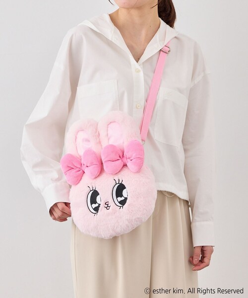 ROPE' PICNIC（ロペピクニック）の「【Esther Bunny/エスターバニー】【WEB限定】フェイスショルダーバッグ リボンバニー（ショルダーバッグ・レディース・ピンク・F）」の17枚目の写真