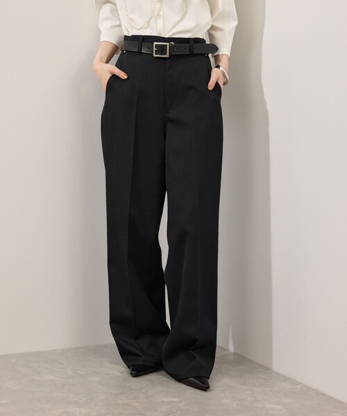 ADAM ET ROPE'(アダムエロペ)の「NIKKEセンタープレスデニム(デニムパンツ・レディース・ブラック/ダークブラウン/ネイビー・36/38)」の19枚目の写真
