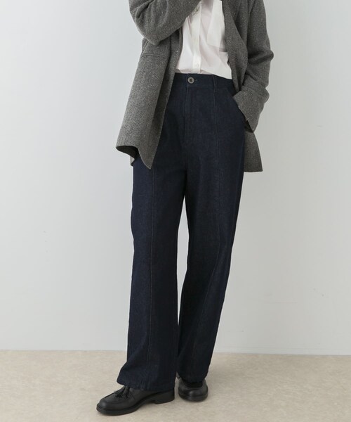 URBAN RESEARCH ROSSO（アーバンリサーチロッソ）の「F by ROSSO　カーブフォルムデニムパンツ（デニムパンツ・レディース・NAVY/BROWN・36/38）」の14枚目の写真