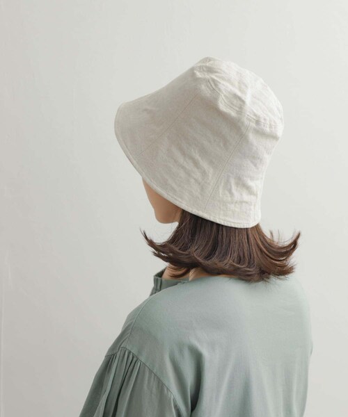 URBAN RESEARCH DOORS（アーバンリサーチドアーズ）の「コットンリネンパネルハット（ハット・レディース・NATURAL/BROWN/BLACK・one）」の3枚目の写真