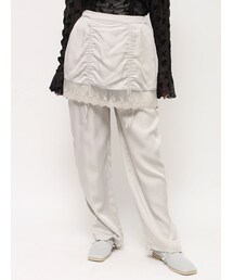 merry jenny | サテンレイヤードパンツ(スラックス)