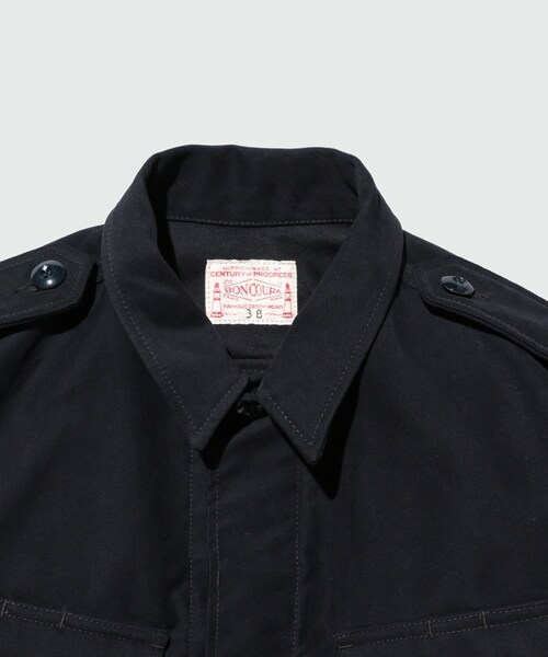 ADAM ET ROPE'(アダムエロペ)の「BONCOURA ファティーグジャケット(ミリタリージャケット・メンズ・ネイビー・M/S)」の5枚目の写真