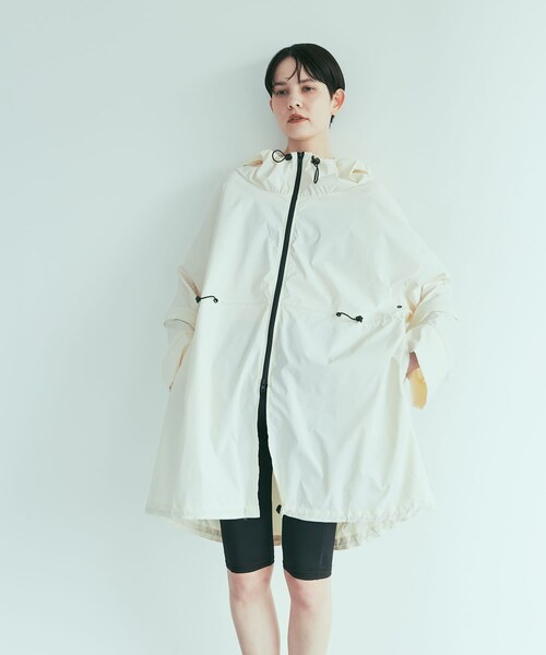 URBAN RESEARCH（アーバンリサーチ）の「『UVカット』Swim URBAN RESEARCH　スイム2WAYラッシュガードパーカー（水着・メンズ・WHITE/BLACK・FREE）」の8枚目の写真