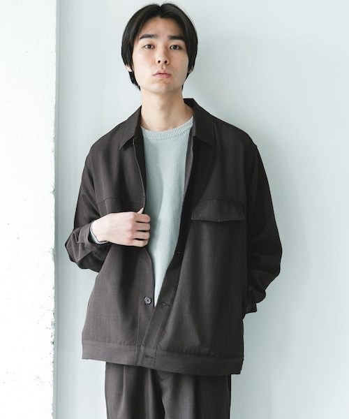 URBAN RESEARCH DOORS（アーバンリサーチドアーズ）の「セオアルファトラッカージャケット（テーラードジャケット・メンズ・BROWN/NAVY・M/L）」の6枚目の写真