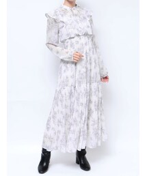 MERCURYDUO | トワルドジュイプリーツティアードワンピース(ワンピース)