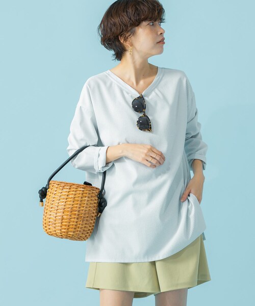 URBAN RESEARCH ROSSO（アーバンリサーチロッソ）の「F by ROSSO　撥水カバーアップ（シャツ/ブラウス・レディース・L/GRAY/BROWN・FREE）」の4枚目の写真