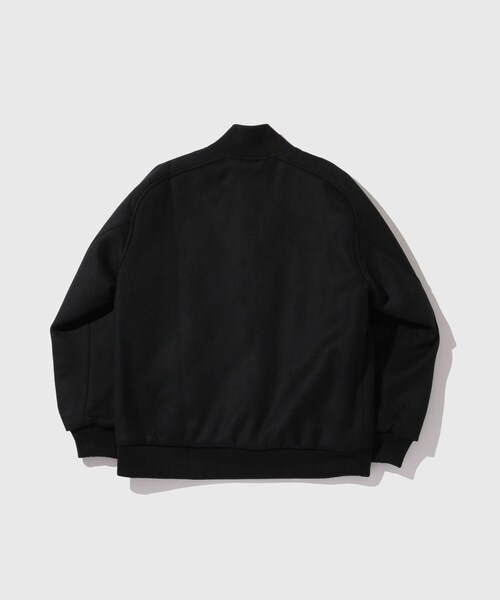 ADAM ET ROPE'（アダムエロペ）の「【NOMA RHYTHM TEXTILE/ノーマリズム テキスタイル】Noma x Needles Patch Varsity Jacket（スタジャン・メンズ・ブラック/ブラック系・2/3）」の19枚目の写真