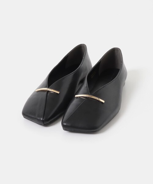 SENSE OF PLACE by URBAN RESEARCH（センスオブプレイスバイアーバンリサーチ）の「『抗菌』スクエアカットフラットシューズ（その他シューズ・レディース・IVORY/BLACK/BROWN・S/M/L）」の15枚目の写真