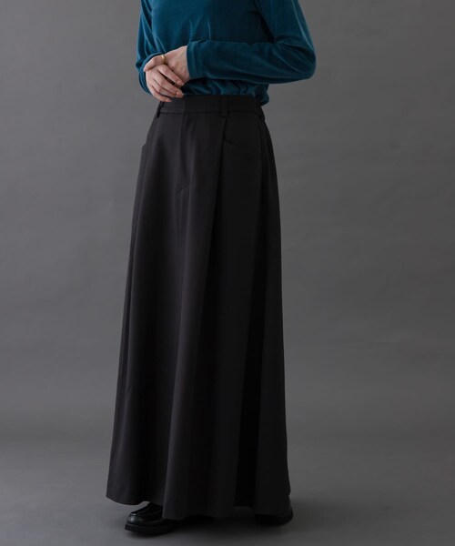 URBAN RESEARCH DOORS（アーバンリサーチドアーズ）の「FORK&SPOON　バックゴムフレアスカート（スカート・レディース・CHARCOAL/TAUPE・1/2）」の21枚目の写真