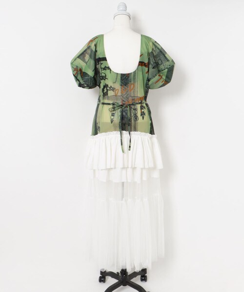 THE GOODLAND MARKET（ザグッドランドマーケット）の「old honey　72℃ dress（ワンピース・レディース・green/beige・FREE）」の11枚目の写真