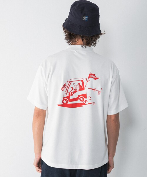 URBAN RESEARCH Sonny Label（アーバンリサーチサニーレーベル）の「OOPS×RYUAMBE　コラボモックネックTシャツ（Tシャツ/カットソー・メンズ・OFF/GREEN/DARK NAVY・M/L/XL）」の5枚目の写真
