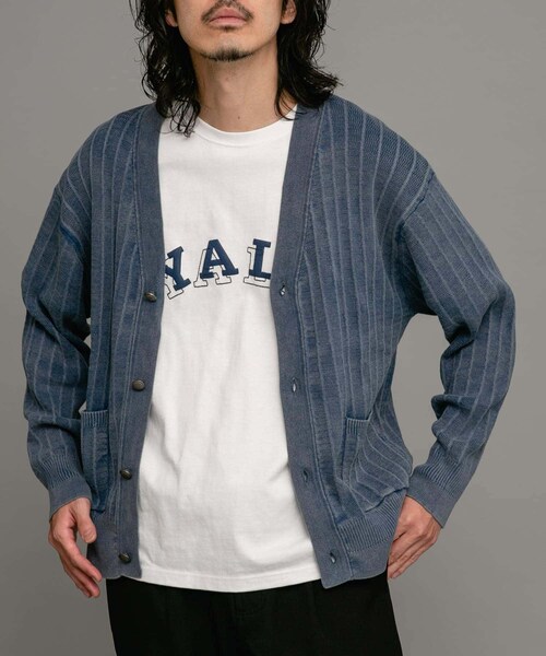 URBAN RESEARCH Sonny Label（アーバンリサーチサニーレーベル）の「コンチョボタンニットカーディガン（カーディガン/ボレロ・メンズ・スミクロ/ブルー/ピンク・M/L）」の15枚目の写真