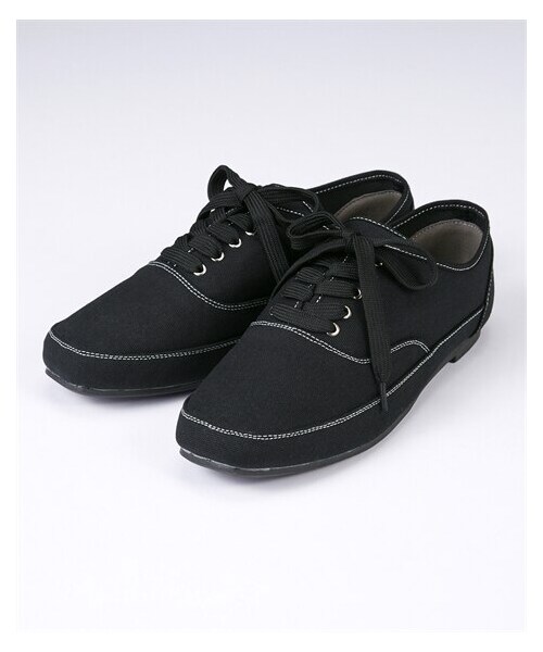 nissen（ニッセン）の「【ゆったり幅広】やわらかレースアップスニーカー（ワイズ４Ｅ）（スニーカー・メンズ・黒/グレー/ベージュ系/アイボリー・M=23.0~23.5cm/4E/L=24.0~24.5cm/4E/LL=25.0~25.5cm/4E/3L=26.0~26.5cm/4E）」の11枚目の写真