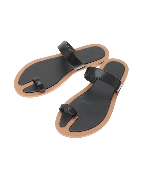 Ungrid（アングリッド）の「バイカラーフラットサンダル（サンダル・レディース・アイボリー/ブラック・S/M/L）」の10枚目の写真