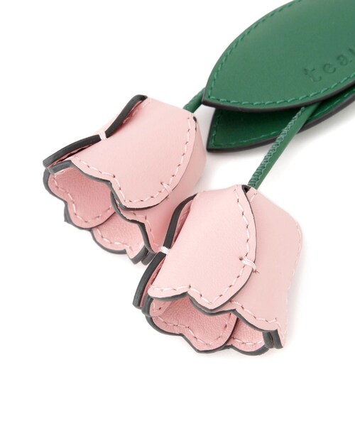 ROPE'（ロペ）の「【teau・牛革】panier tulip ring charm（キー/バッグチャーム・ネックレス）（チャーム・レディース・ブラック/グレー/キャメル/ピンク/イエロー・F）」の13枚目の写真