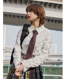 jouetie | アシメシャーリングシャツ(シャツ/ブラウス)