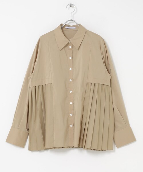 URBAN RESEARCH ROSSO（アーバンリサーチロッソ）の「ELENDEEK　PLEATS LAYERED SHIRTS（シャツ/ブラウス・レディース・O.WHT/BGE・Free）」の14枚目の写真