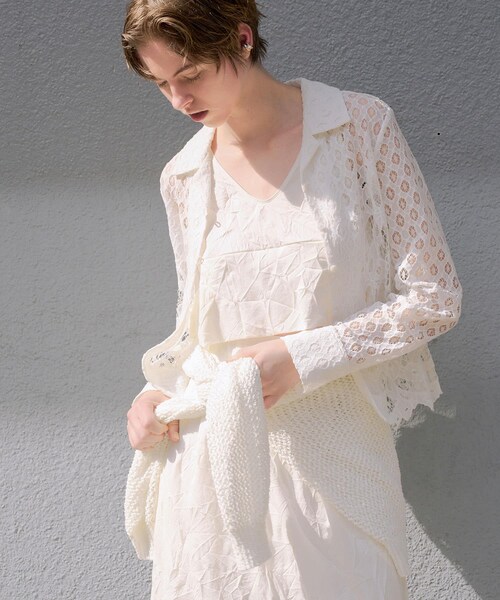 URBAN RESEARCH（アーバンリサーチ）の「『別注』GGG×URBAN RESEARCH　クロップドワッシャートップス（タンクトップ・レディース・BLACK/WHITE・FREE）」の5枚目の写真