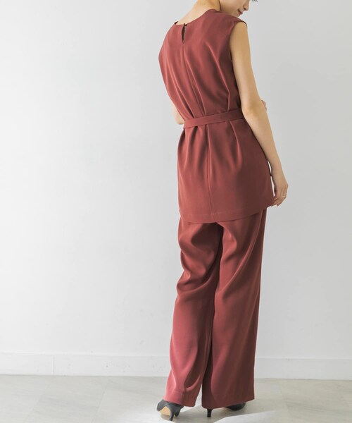 URBAN RESEARCH(アーバンリサーチ)の「LA MAISON ベルト付きセットアップ(セットアップ・レディース・BLUE/BROWN・S/M)」の9枚目の写真