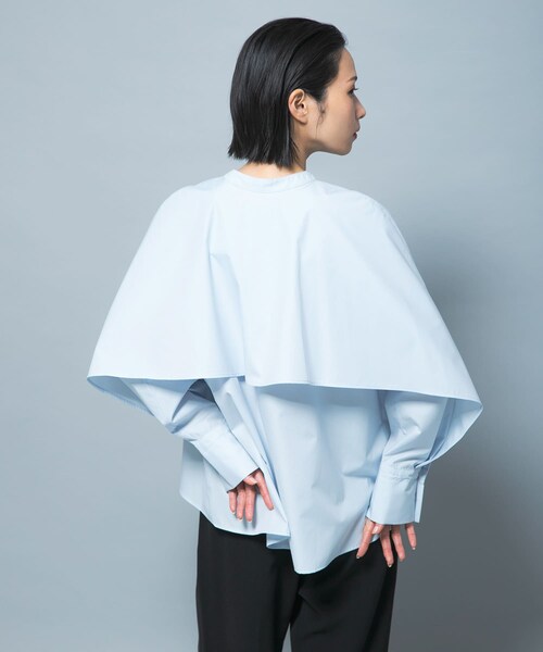 URBAN RESEARCH ROSSO（アーバンリサーチロッソ）の「『別注』CHIGNON×ROSSO　ラッフルシャツブラウス（シャツ/ブラウス・レディース・OWHITE/LBLUE・Free）」の15枚目の写真