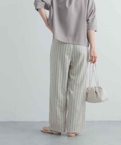 URBAN RESEARCH DOORS（アーバンリサーチドアーズ）の「ストライプタックイージーパンツ（その他パンツ・レディース・NATURAL/GRAY・Free）」の21枚目の写真