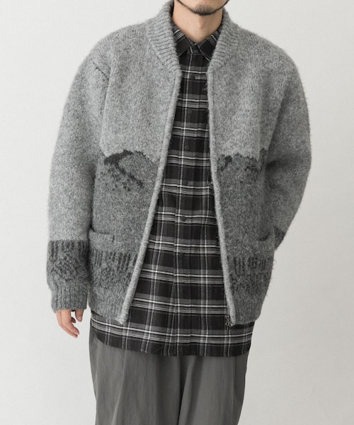 EKAL（エカル）の「TATESHINAカウチンニット（カーディガン/ボレロ・メンズ・マウンテン/ディア・M/L）」の8枚目の写真