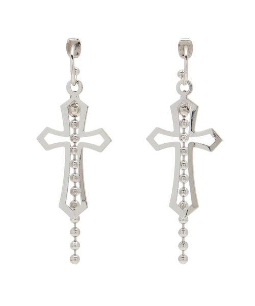 EVRIS（エヴリス）の「CROSS CHAIN ピアス（ピアス（両耳用）・レディース・シルバー/ゴールド・F）」の5枚目の写真
